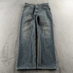 Vintage Gap Jeans 34x30 (Fits 32x30) Blue Bootcut Wide Faded Distressed 90s Y2K